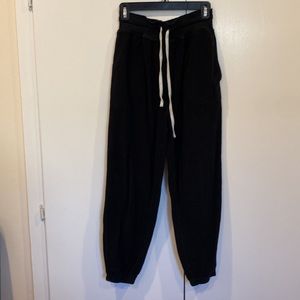 Free People Black Fleece Sweatpants